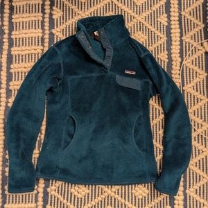 Patagonia Deep Teal Cowl Neck Sweater